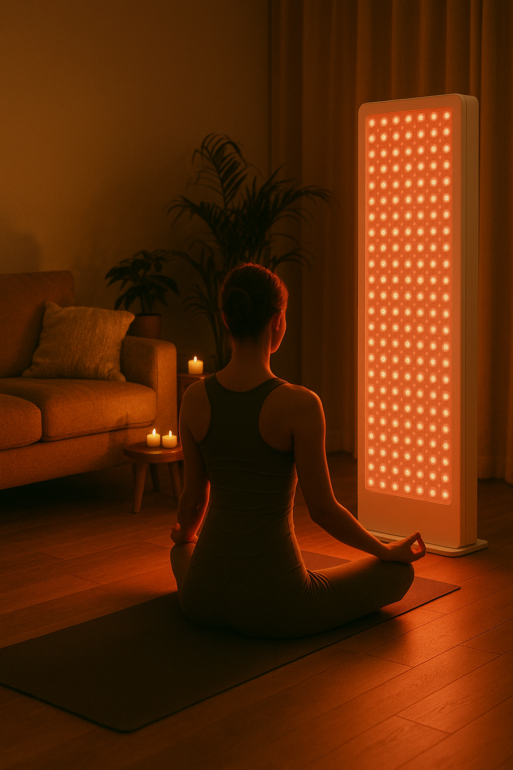 Avondritueel 2.0: combineer rood licht met yoga en beter slapen